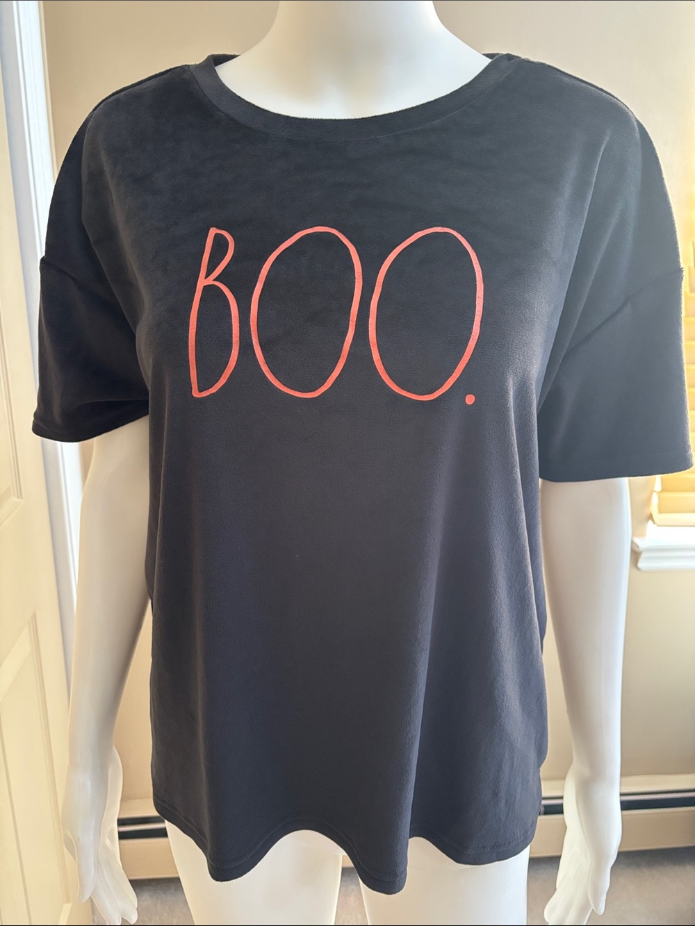 RAE DUNN velour Halloween shirt